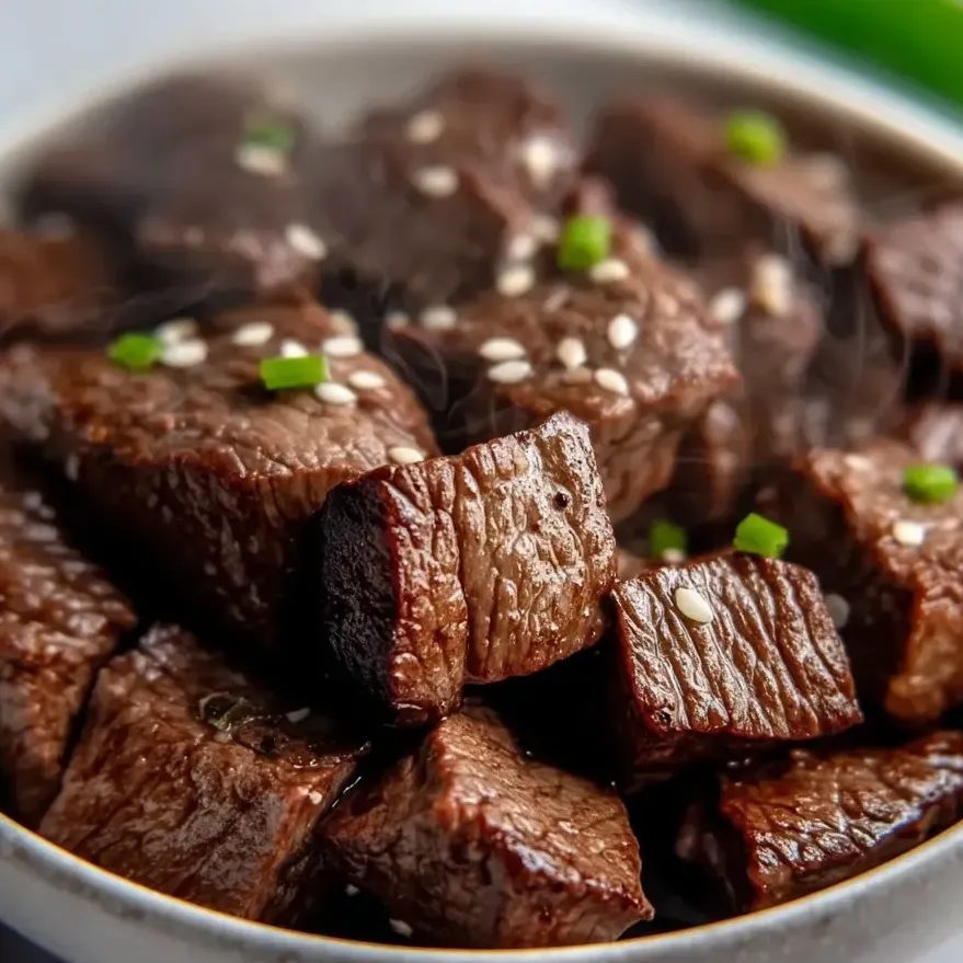 Un plato de carne con guarnición.