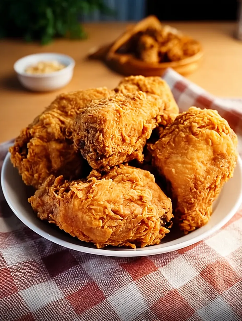 Un plato de pollo frito.