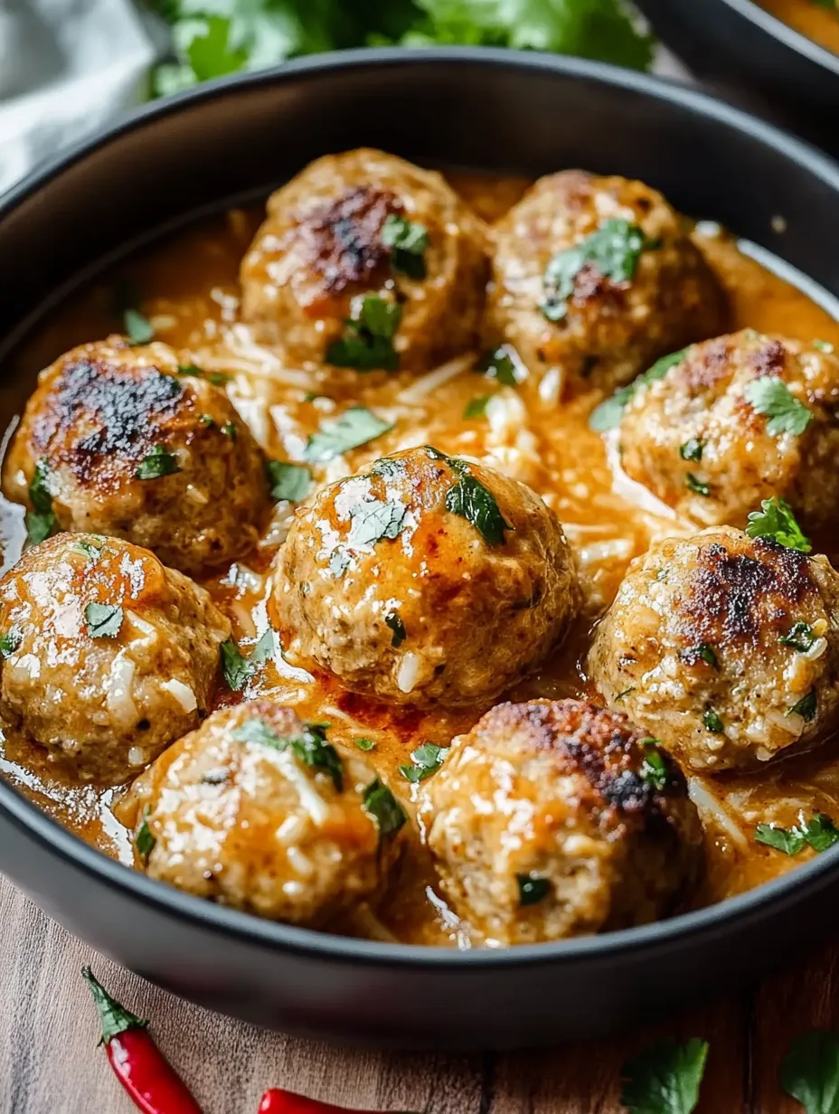 Un tazón de albóndigas en salsa.