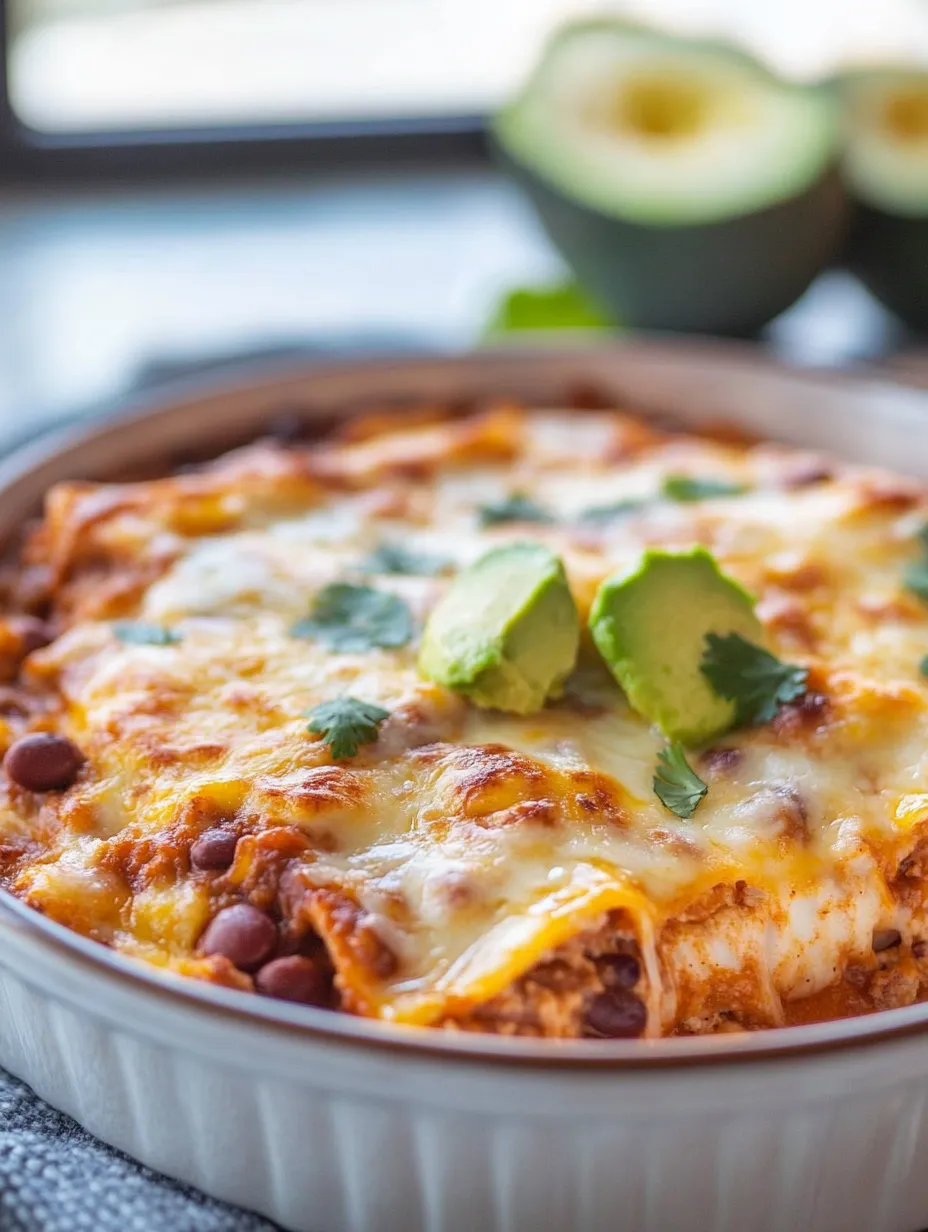 Un plato de enchiladas de frijoles y queso.