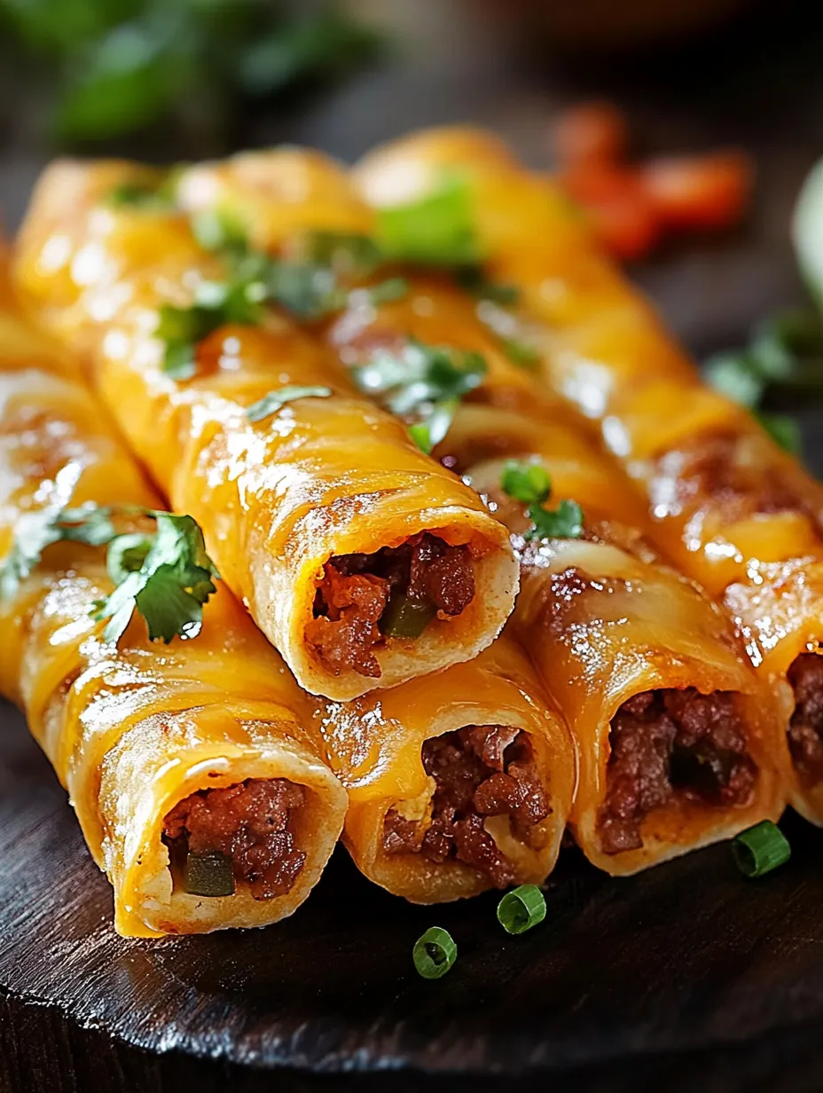 Un plato de palitos de taco con queso.
