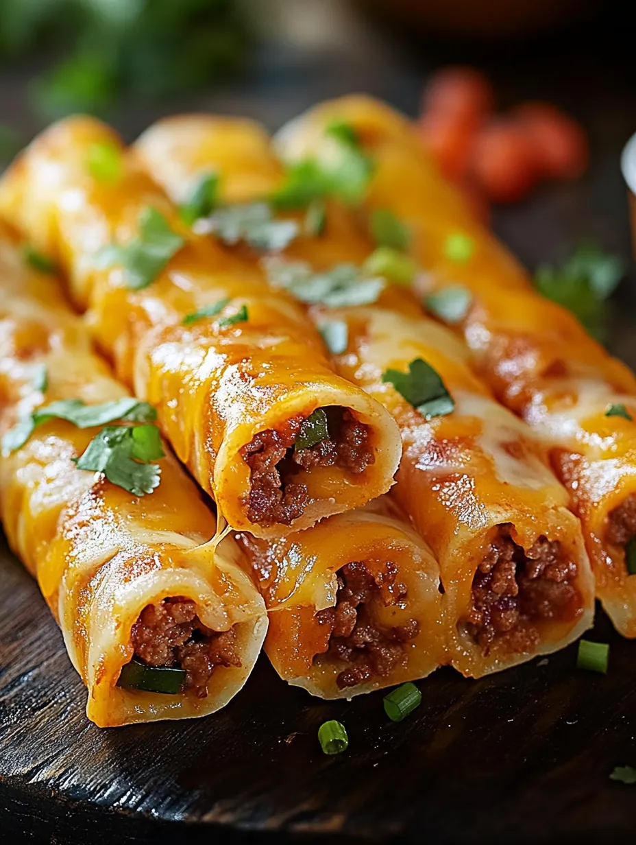 Un plato de palitos de taco con queso.