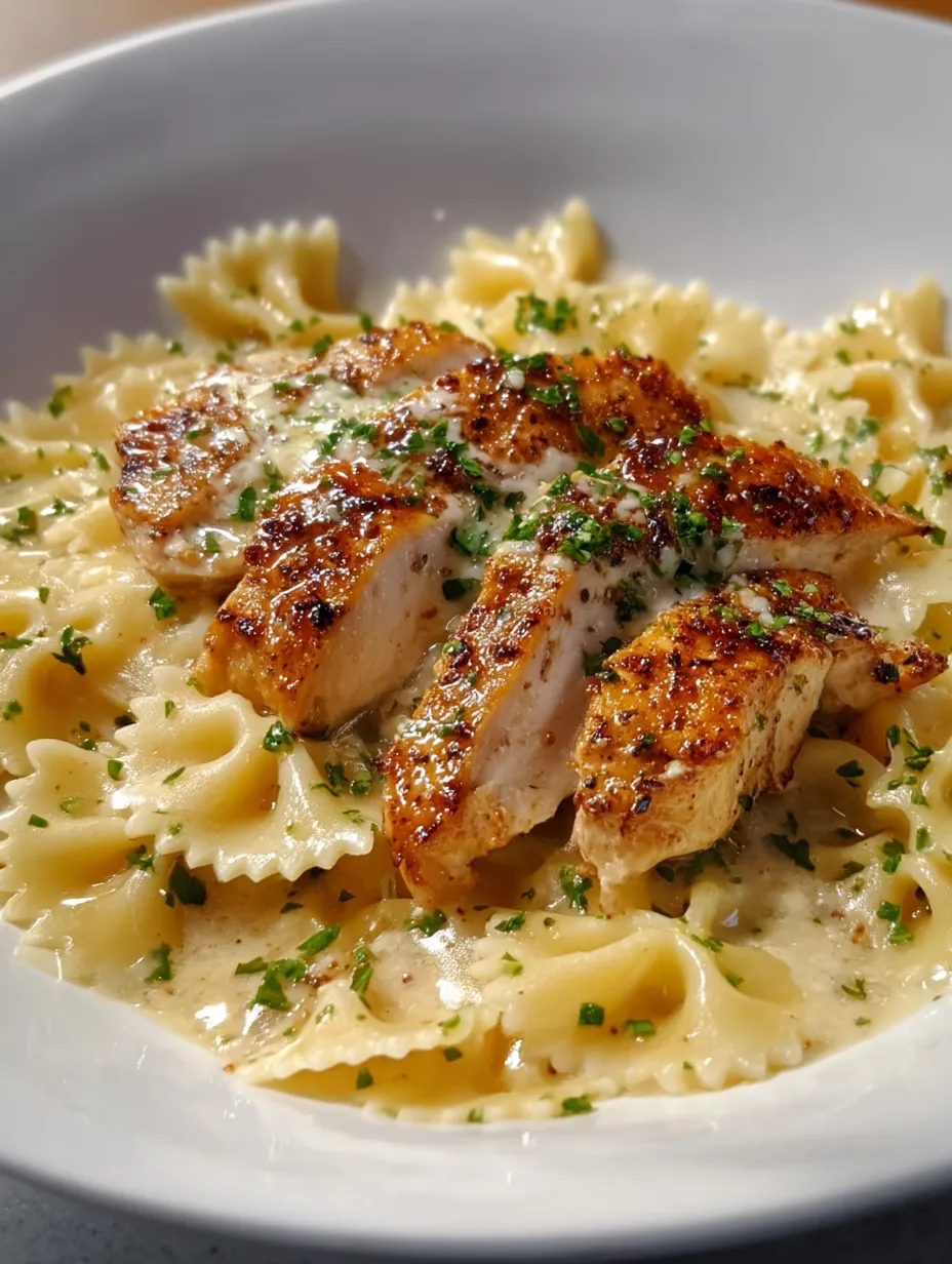 Pollo cremoso al limón.
