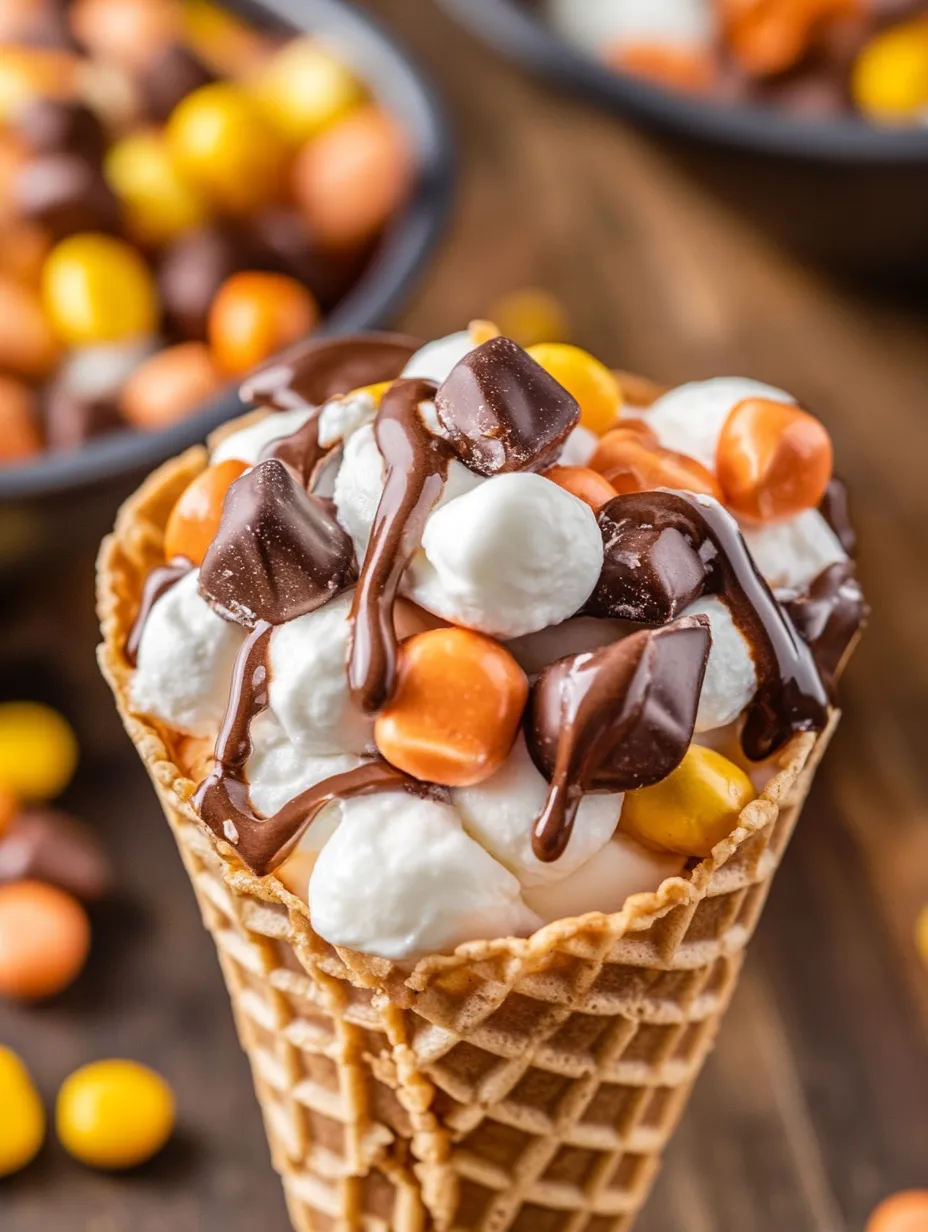 Un sabroso Cono Campero con Reese's.