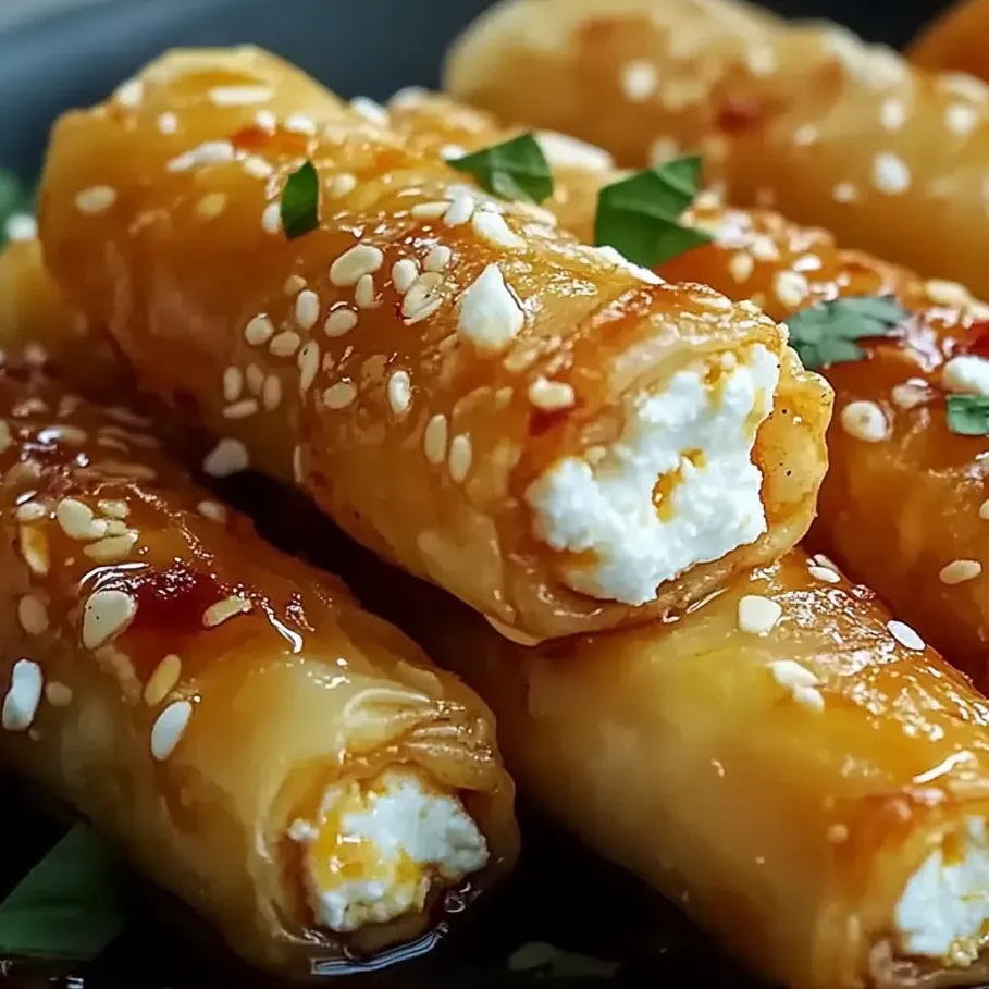 feta crujiente al horno con miel y chile