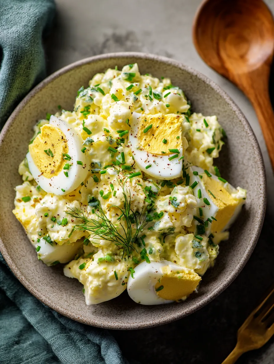 Un bowl con huevos y hierbas frescas.