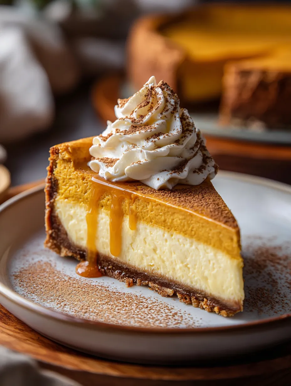 Una rebanada de pastel con crema batida encima.