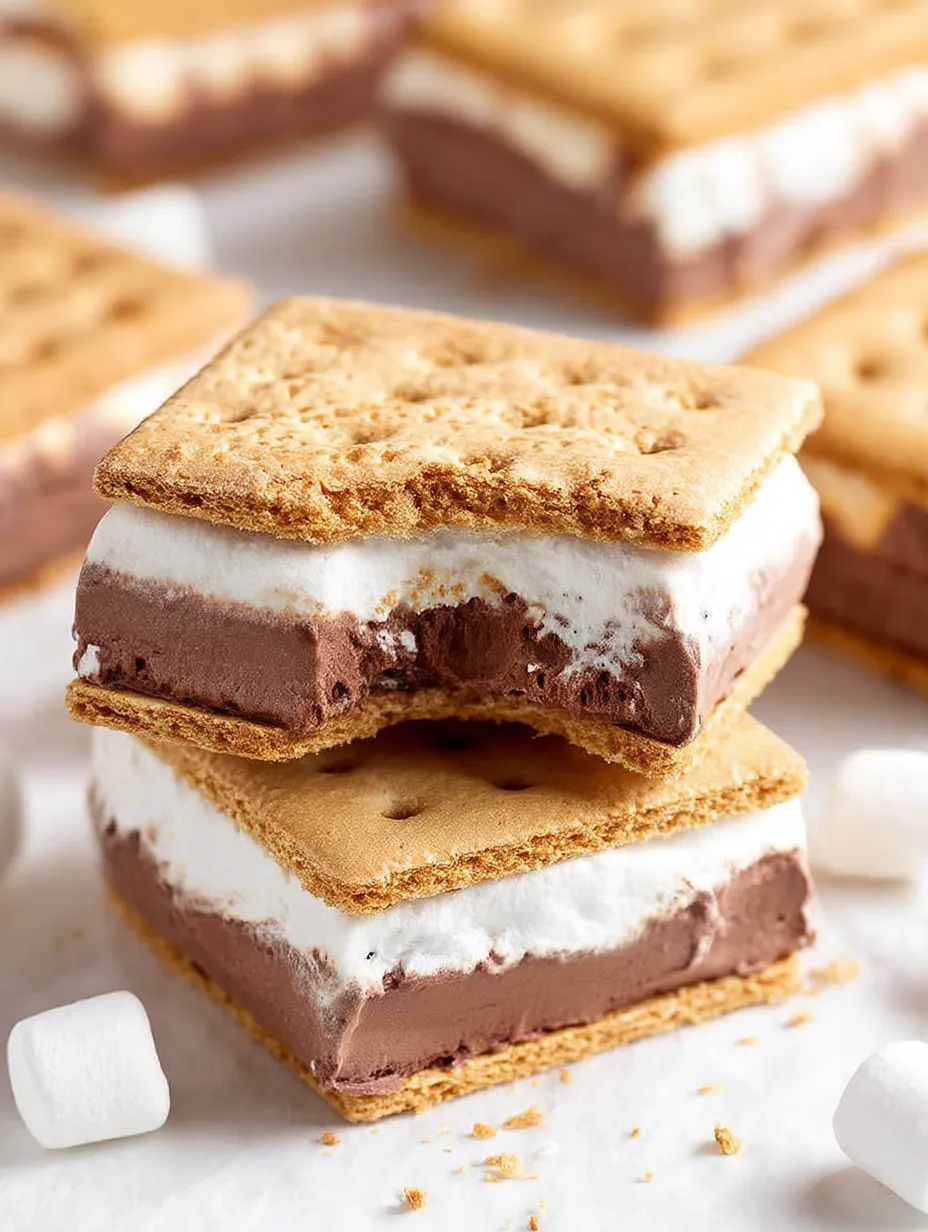 Una delicia helada de s'mores congelados.