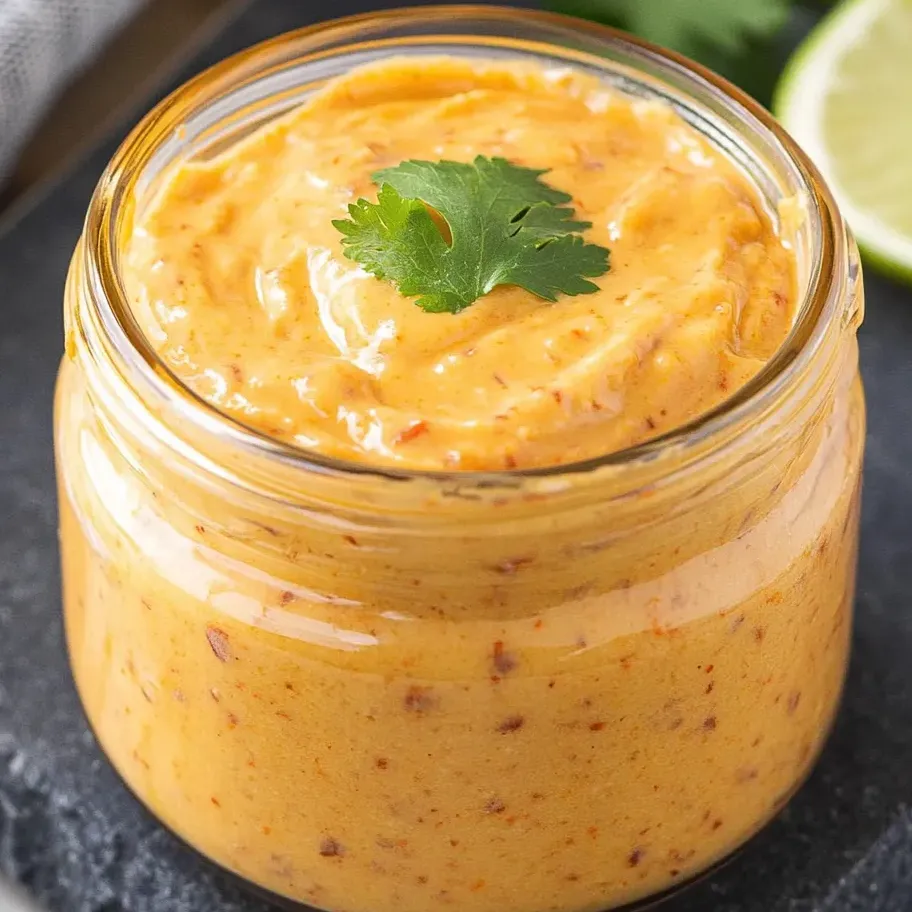 Un frasco de salsa mayo picante de chipotle.