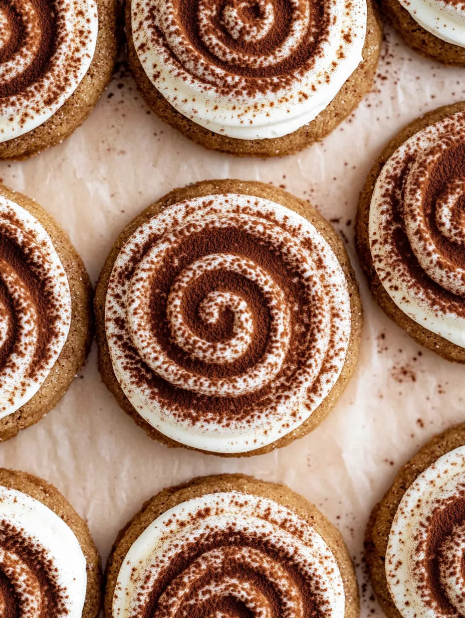 Galletas de tiramisu en una mesa.
