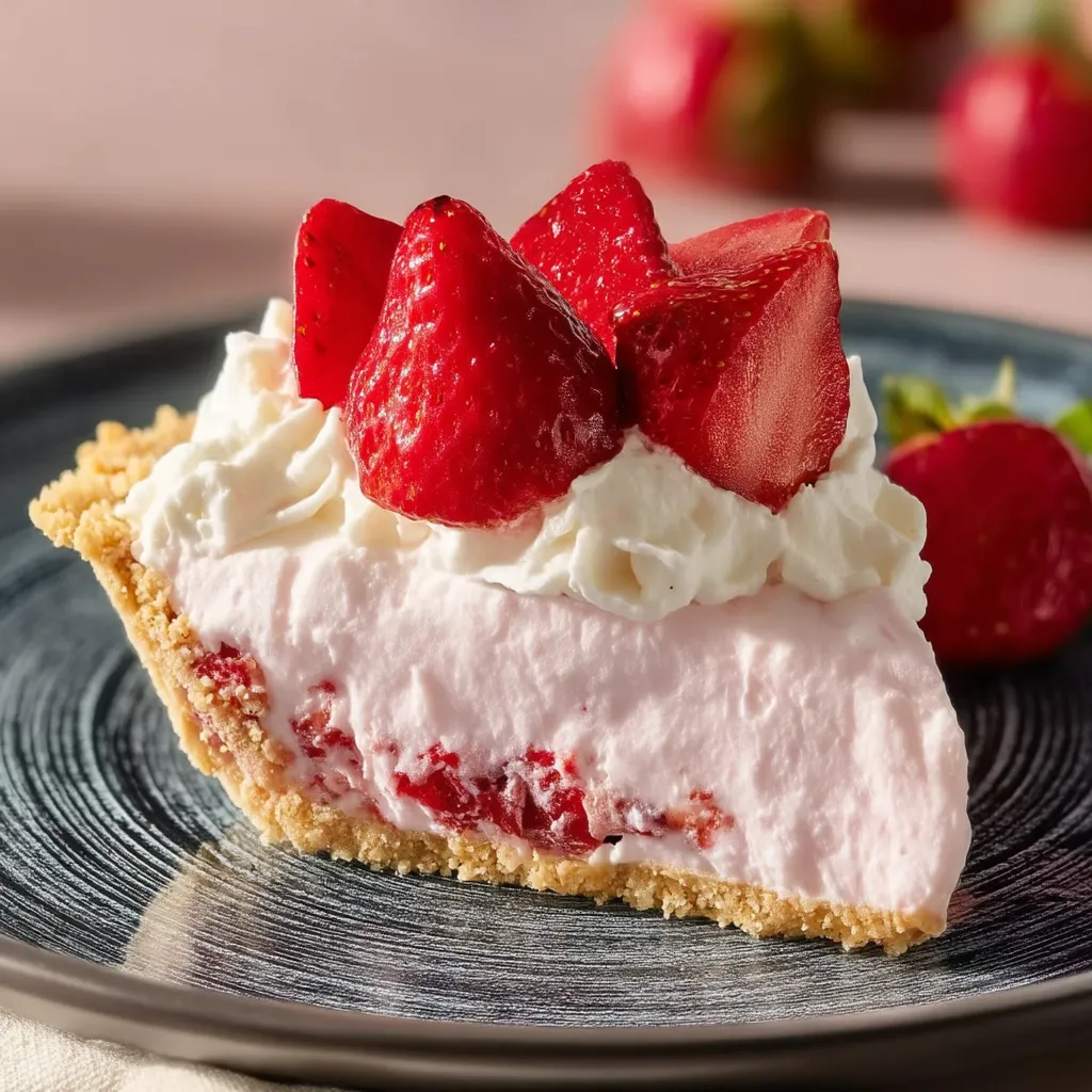 Una porción de postre de fresones con nata.