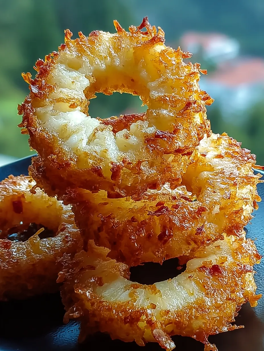 Receta de Aros de Piña Colada Fritos.
