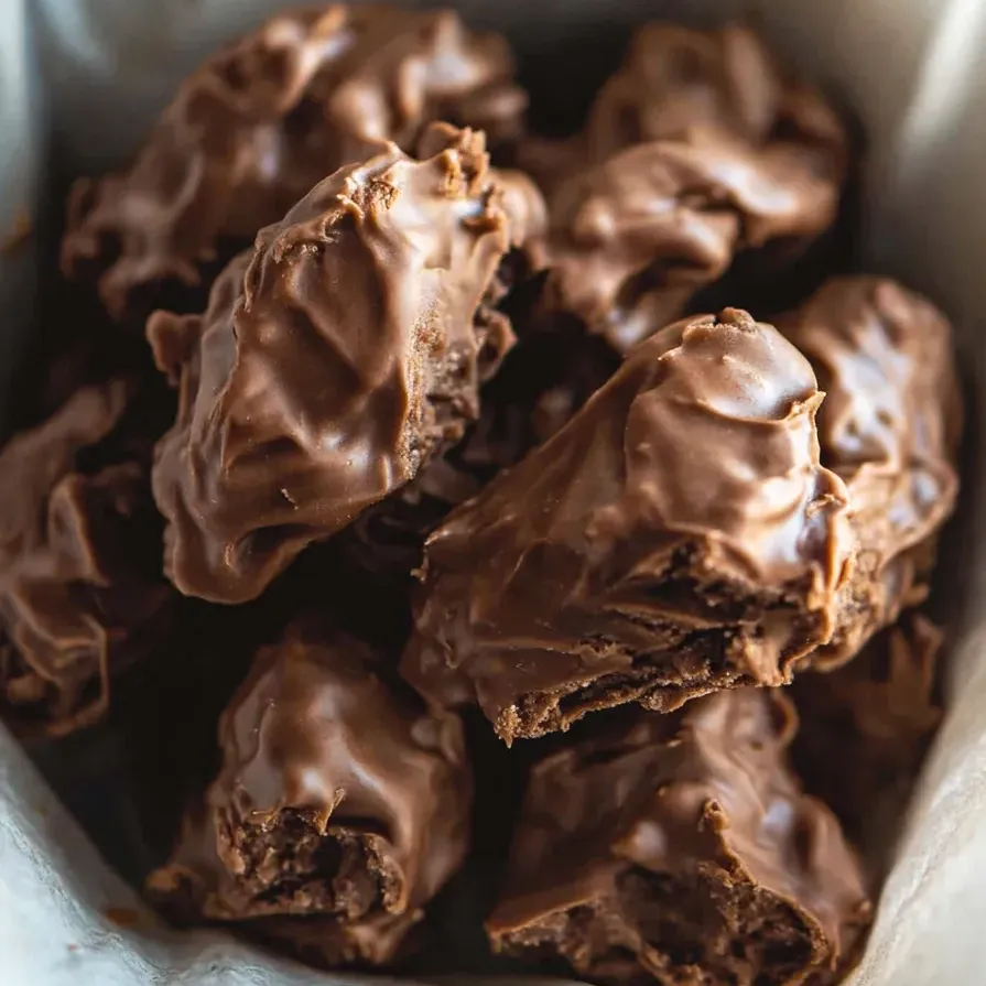 Un tazón de copas de mantequilla de cacahuete cubiertas de chocolate.