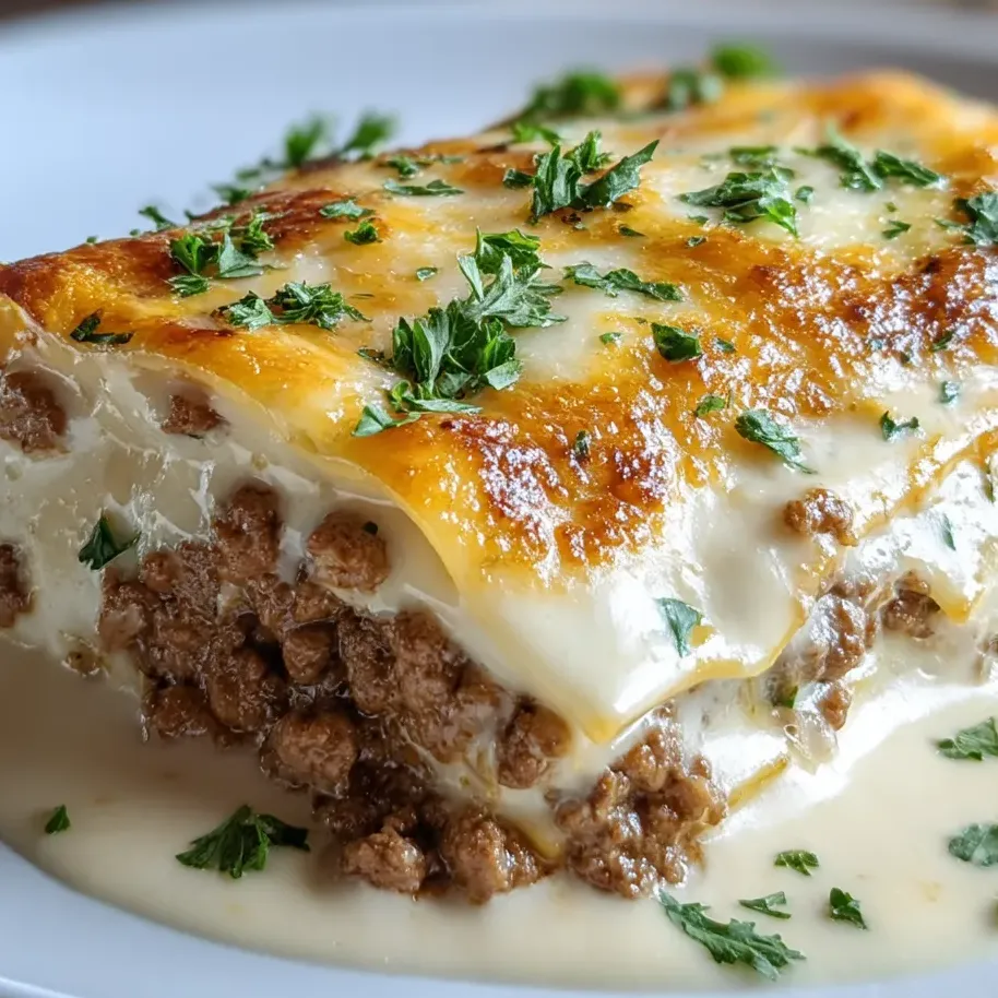 Un plato de comida con un plato blanco y una salsa blanca.