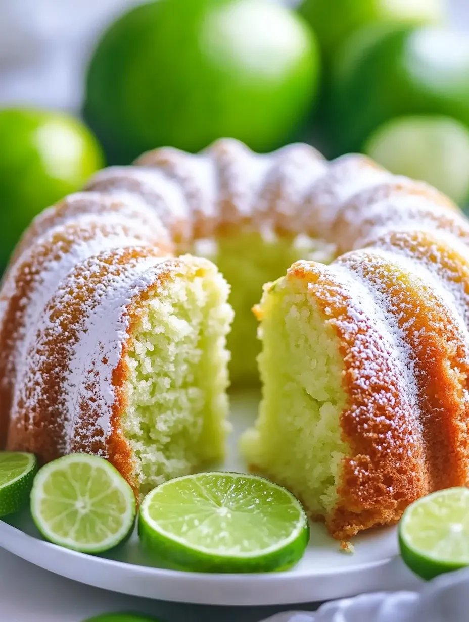 Una rebanada de bizcocho de lima.