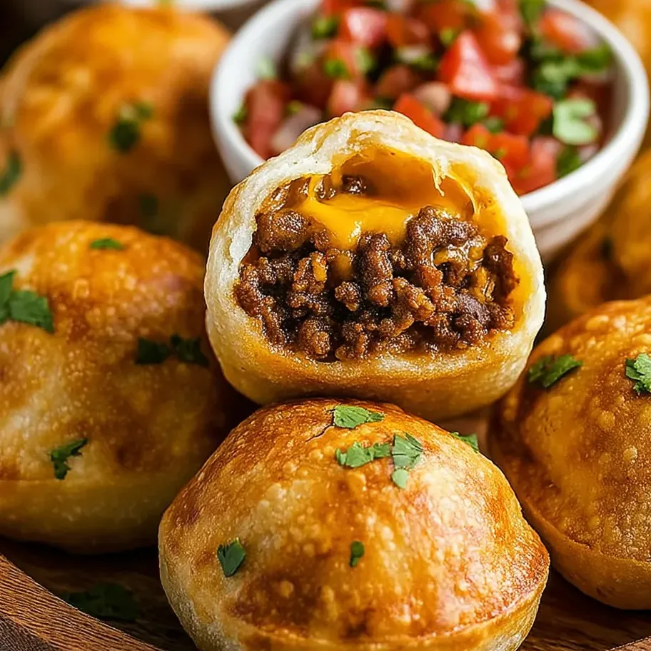 Tacos de queso y carne en airfryer.