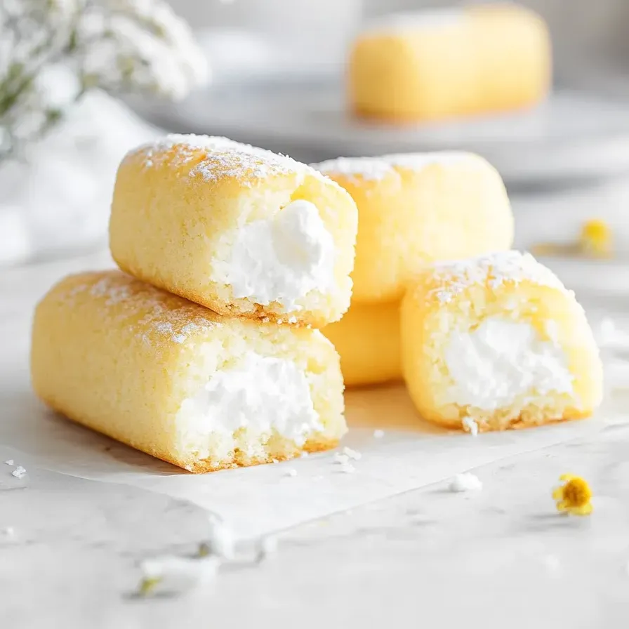 Tres bizcochitos caseros de vainilla con cobertura blanca.