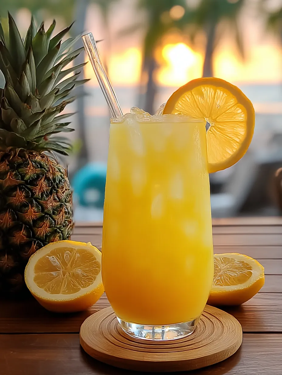 Un vaso de limonada con popote.