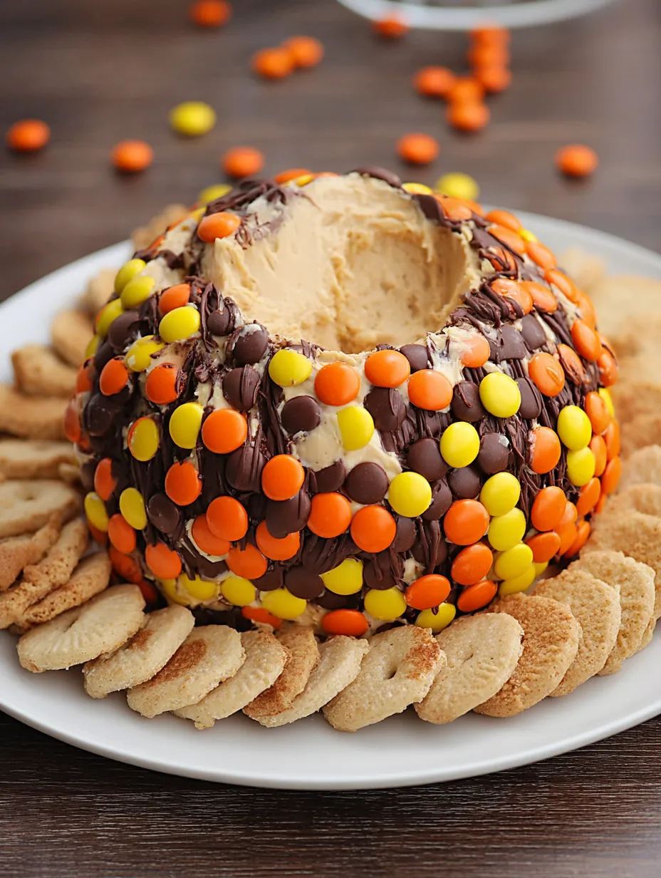 Un postre hecho con mantequilla de maní y Reese’s peanut butter cups.