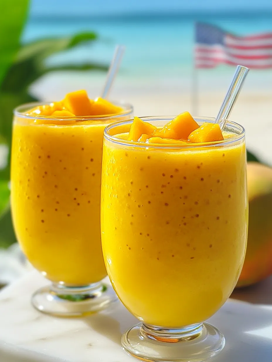 Dos vasos con mango sago y coco