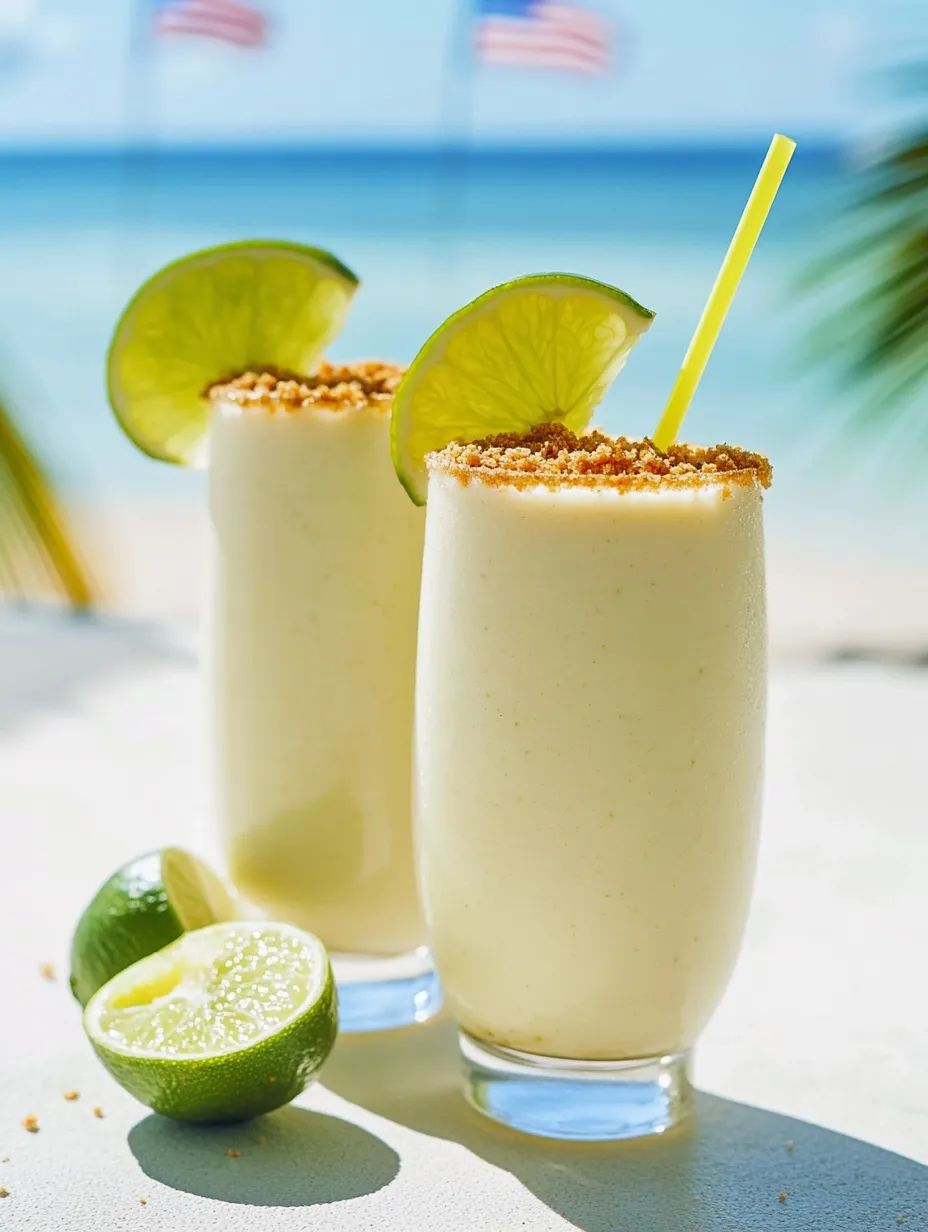 Dos vasos del batido saludable de limón.