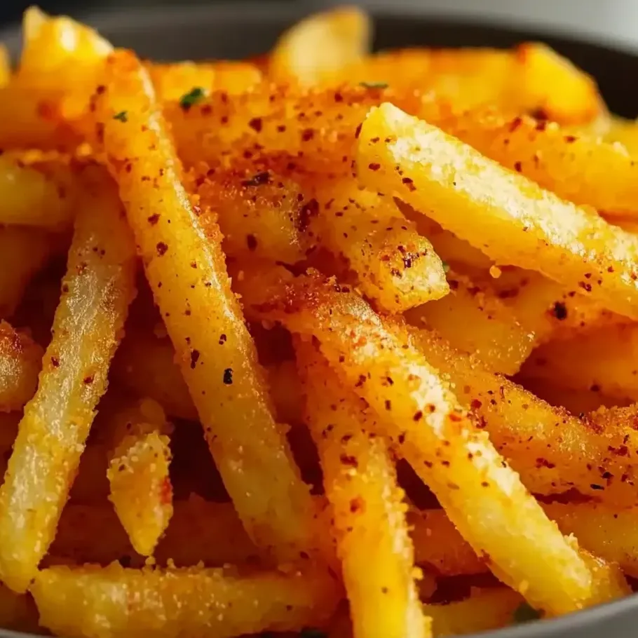 Un bol de papas con especias.