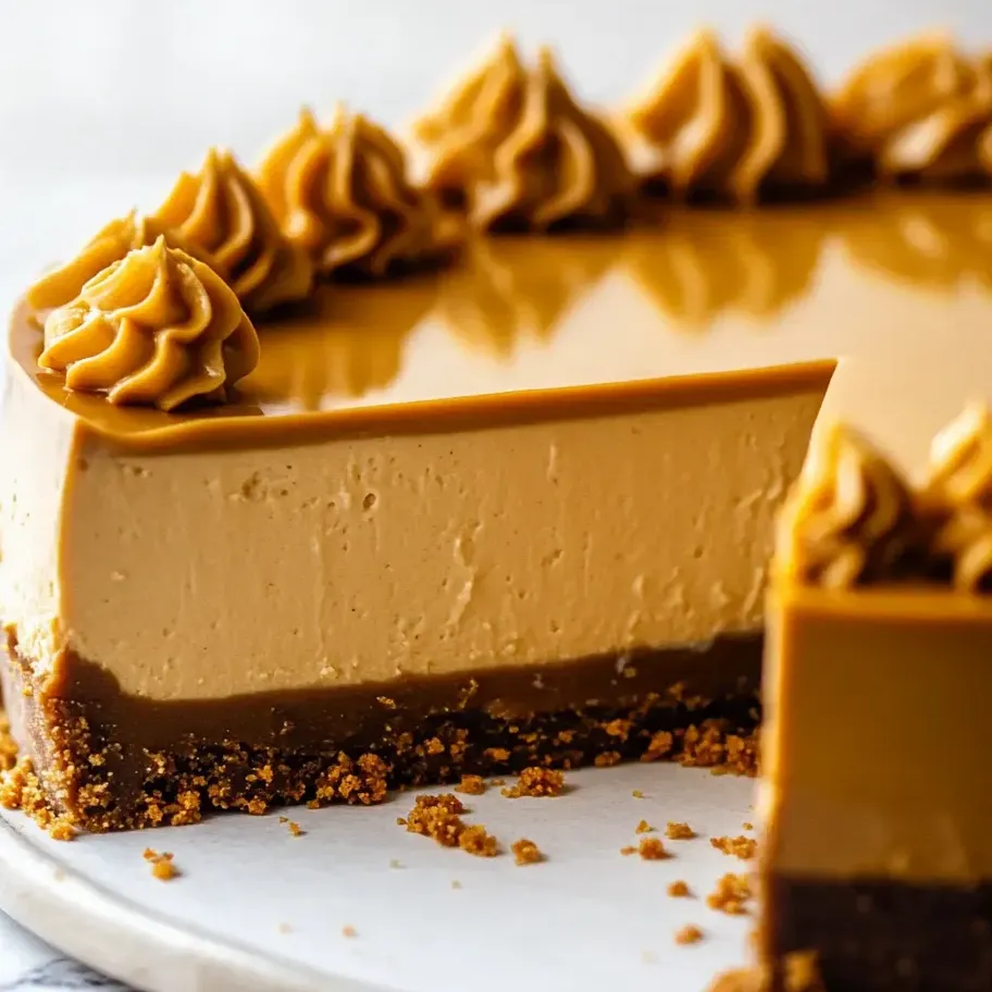 Porción de pastel de chocolate con salsa de caramelo por encima.