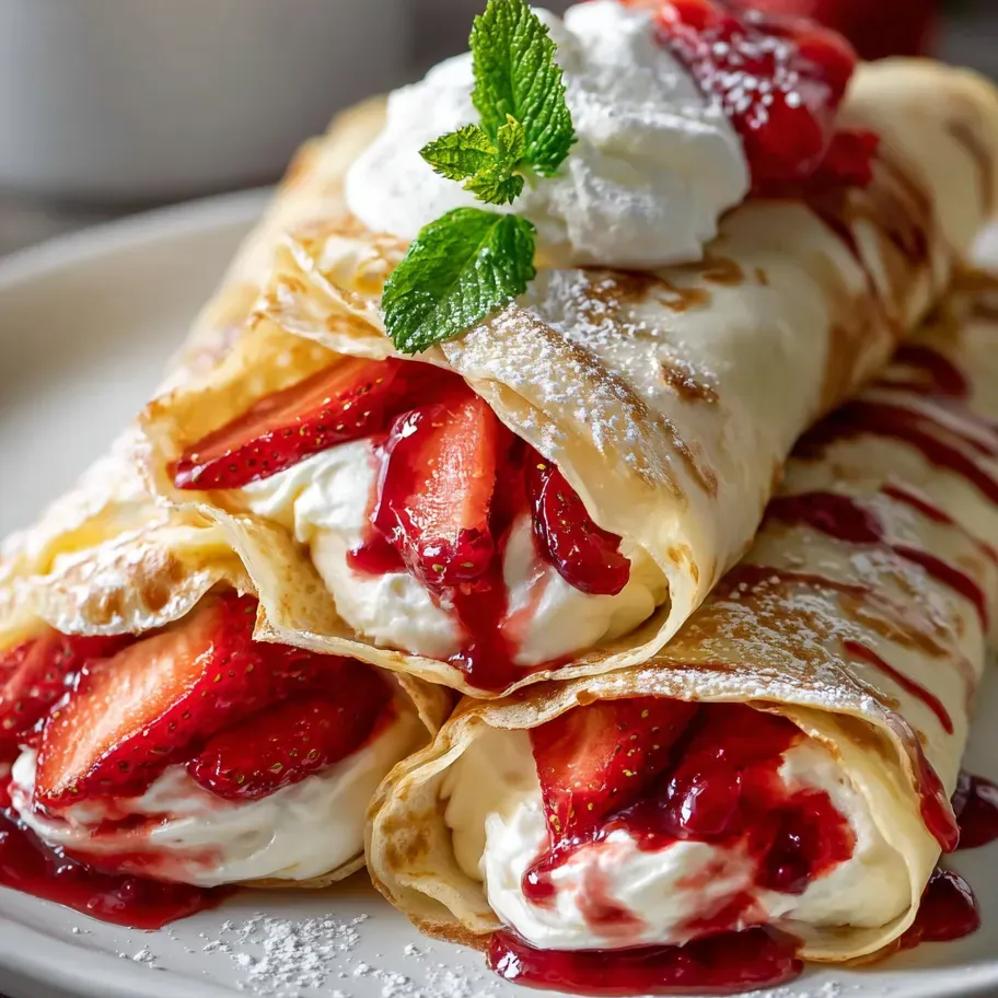 Plato con fresas y crema batida encima.