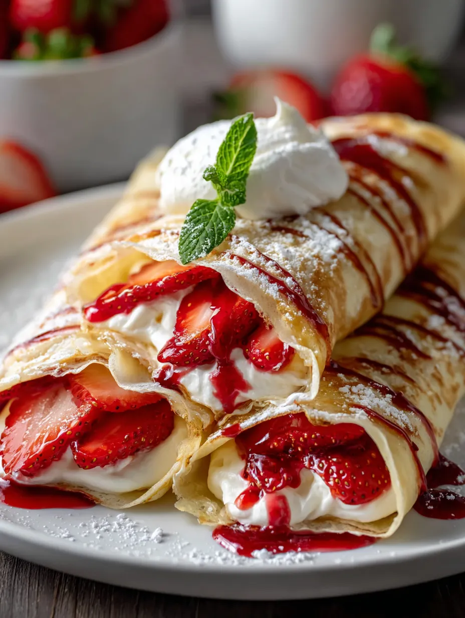 Un plato con fresas y crema batida.