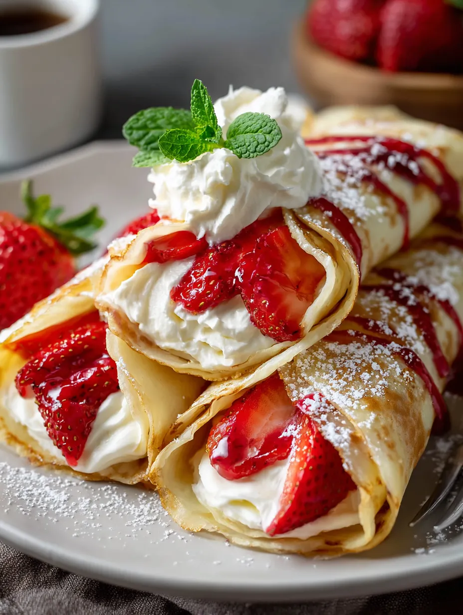Un plato con fresas y crema batida.