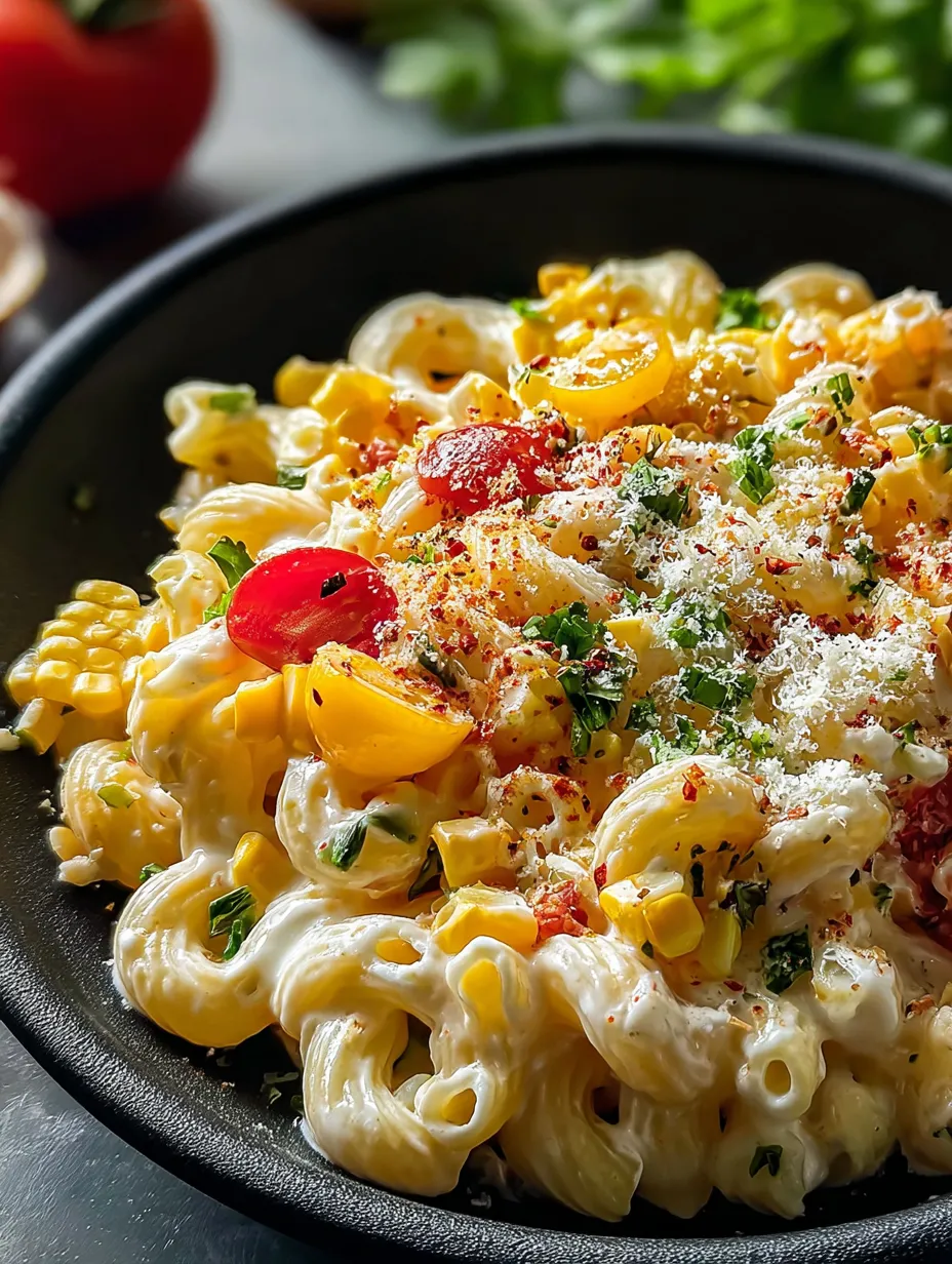 Un bol de pasta con tomatitos y queso.