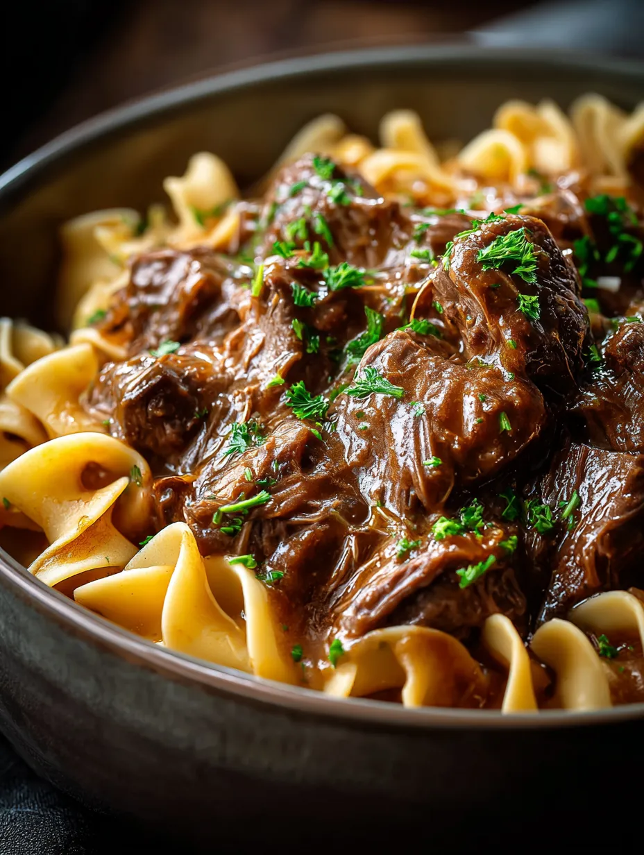 Un tazón de pasta con carne y verduras.