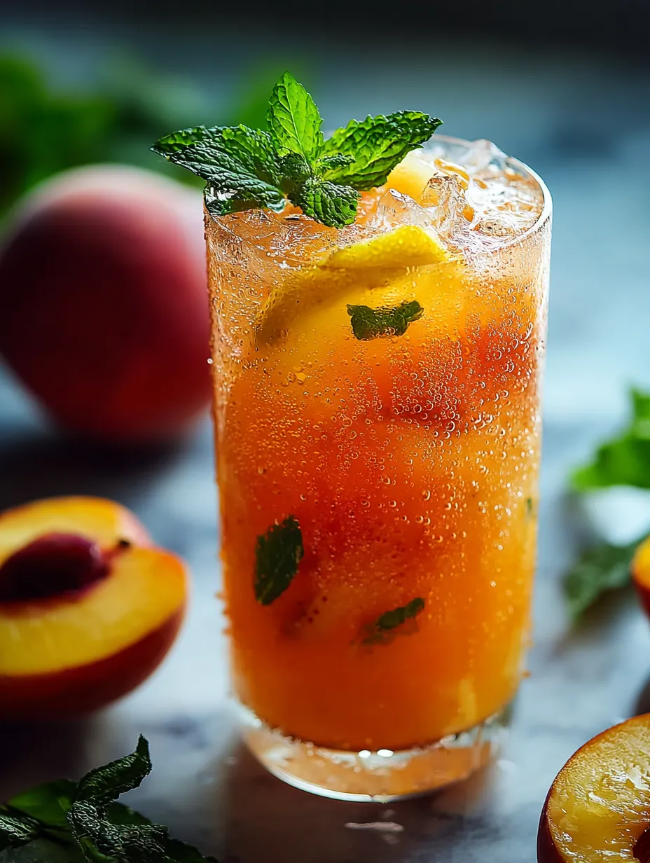 Un vaso de jugo naranja con una rodaja de limón.