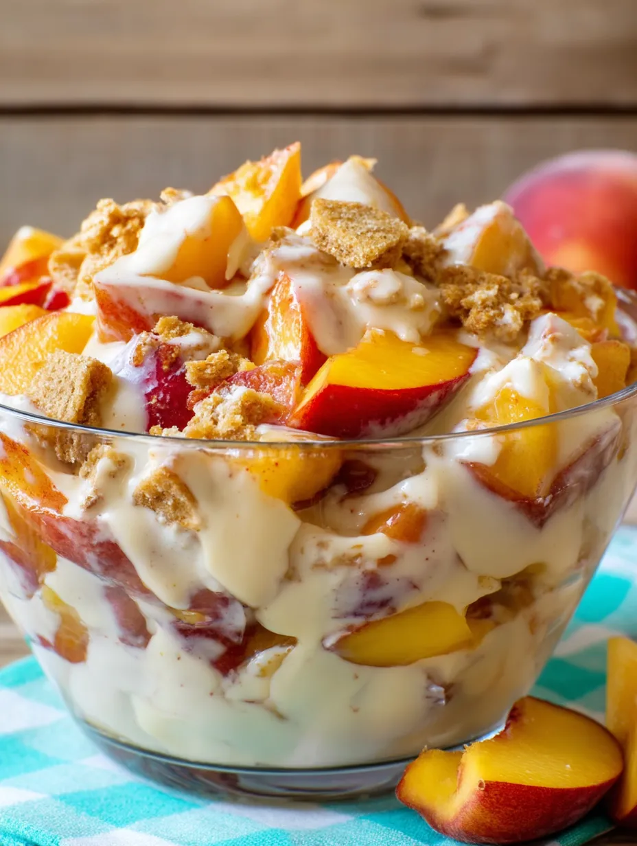Un bowl de fruta con duraznos y otras frutas.