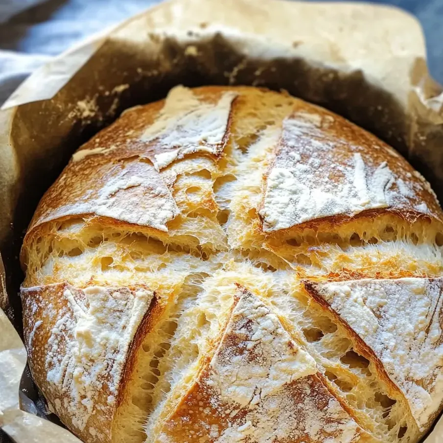 Pan con corteza blanca y crujiente.