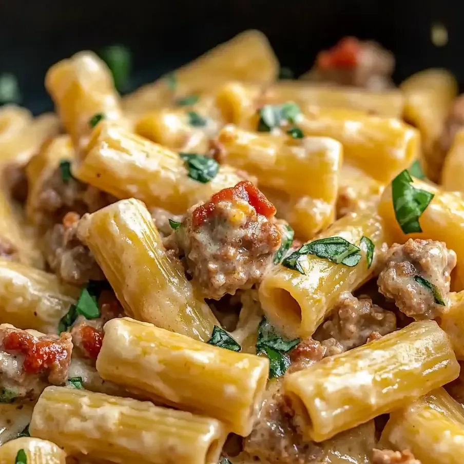 Un cuenco de pasta con carne y verduras.
