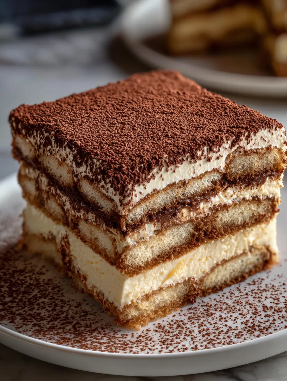 Una porción de pastel con chocolate y cobertura blanca.