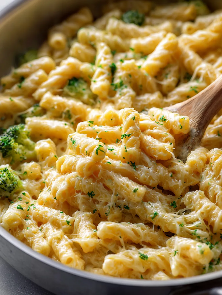 Un tazón de pasta con brócoli.
