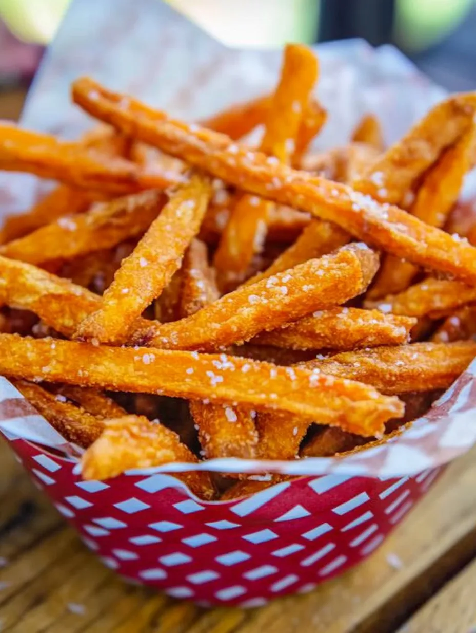 Canasta de papas crujientes con sal encima.