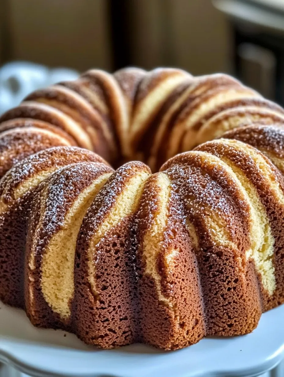 Un pastel con glaseado blanco y marrón.