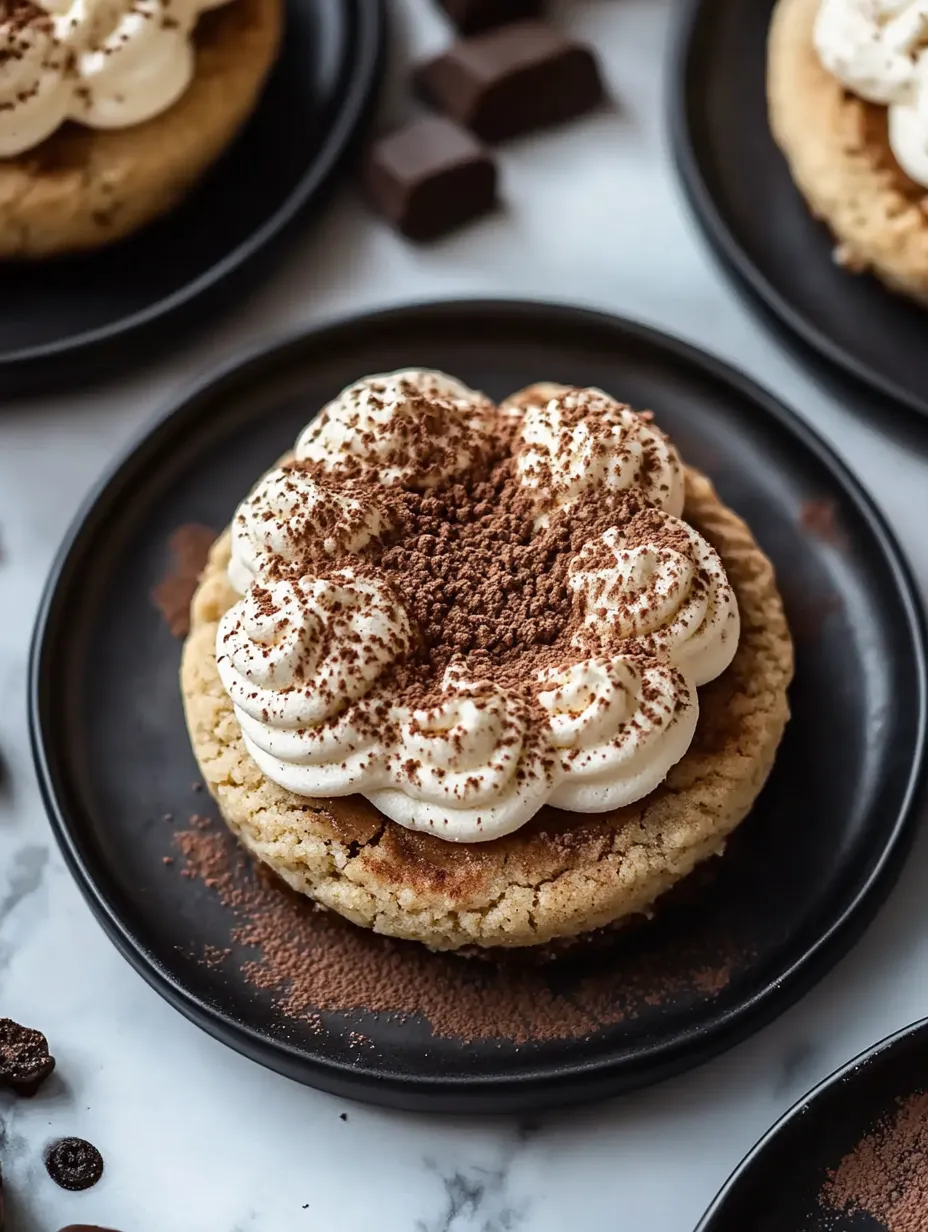Galleta con glaseado cremoso y chips de chocolate.
