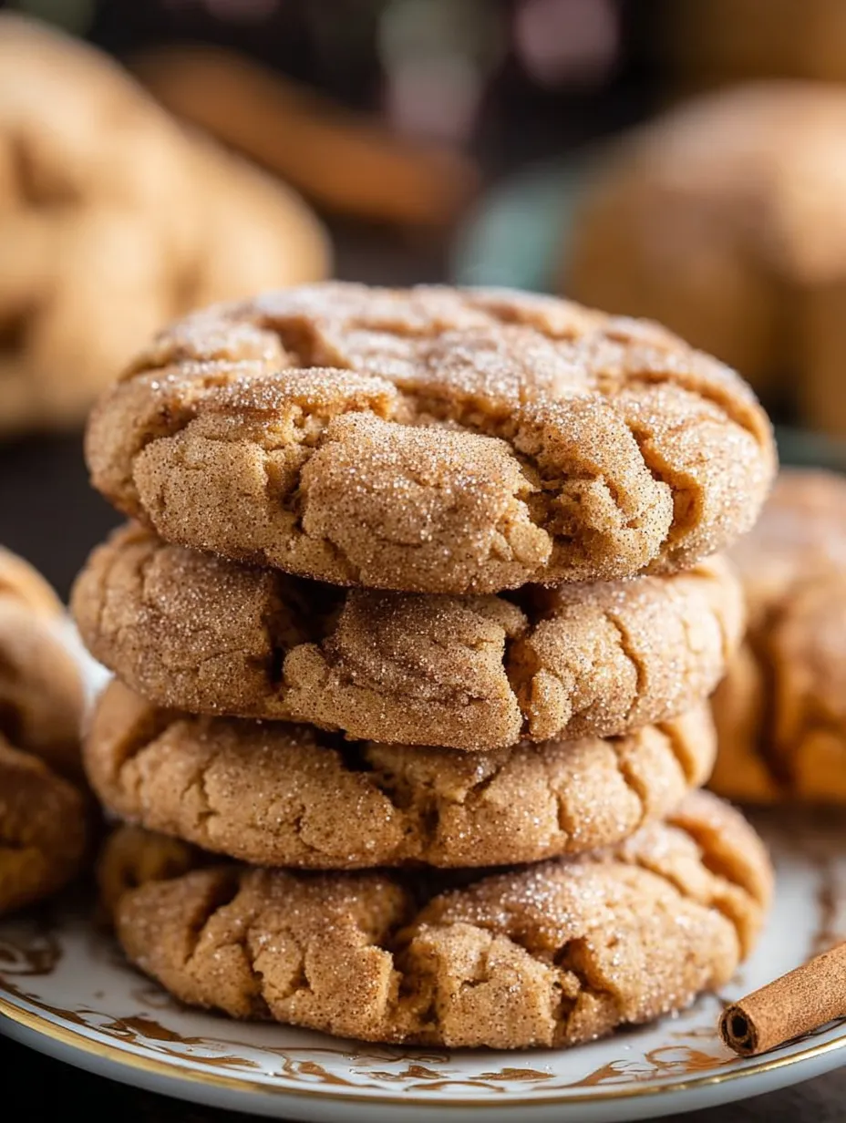 Pila de galletas espolvoreadas con azúcar.