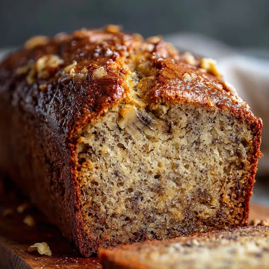 Un pan con nueces arriba.
