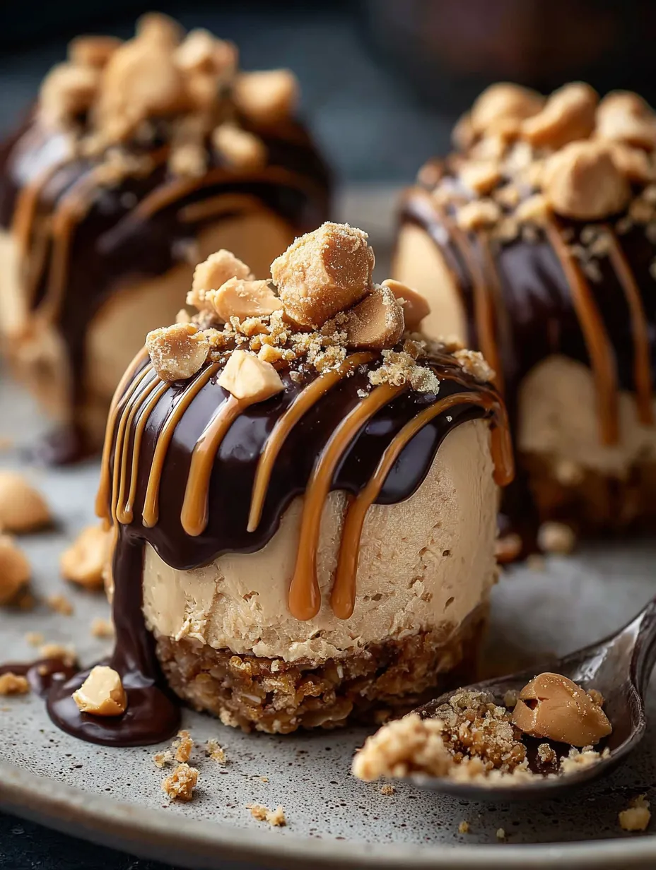 Vista de cerca de un postre helado cubierto de chocolate.