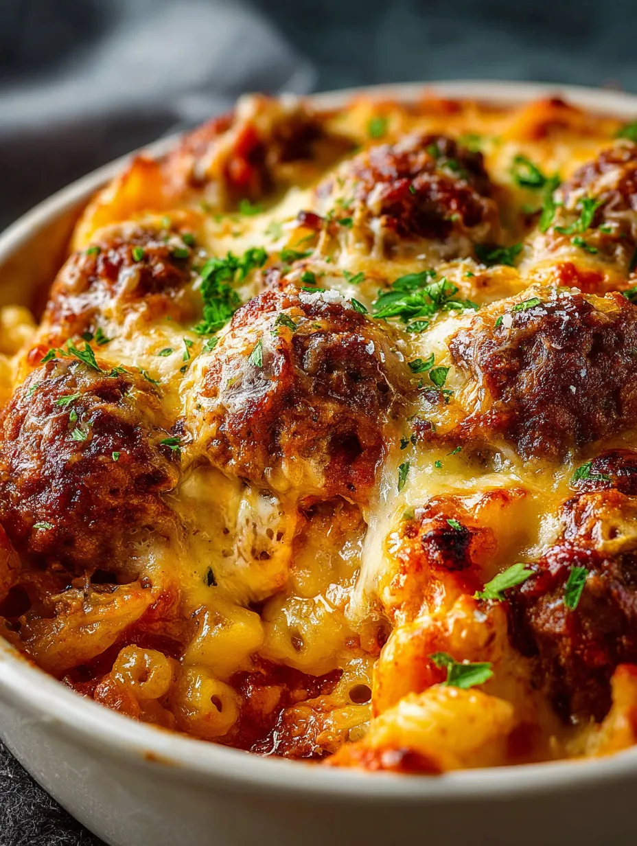 Un bowl de albóndigas con queso.
