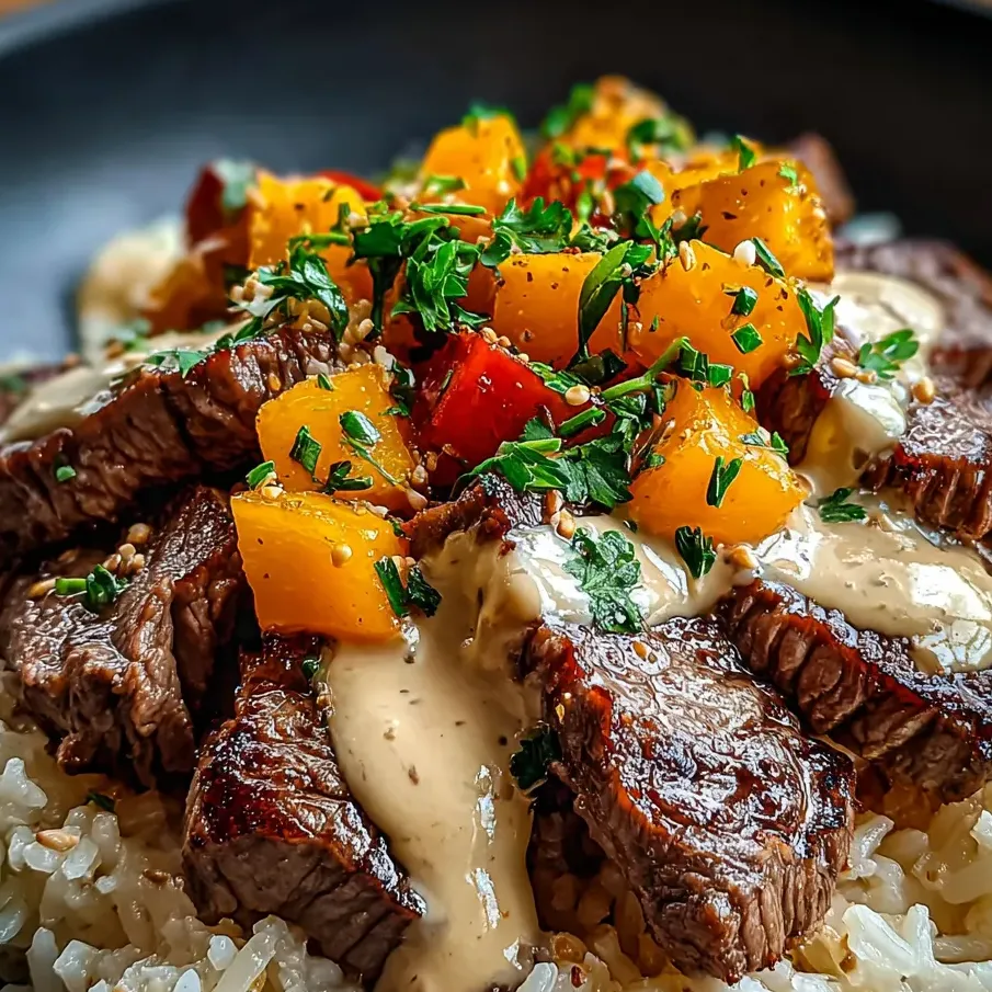 Un plato con carne y verduras.
