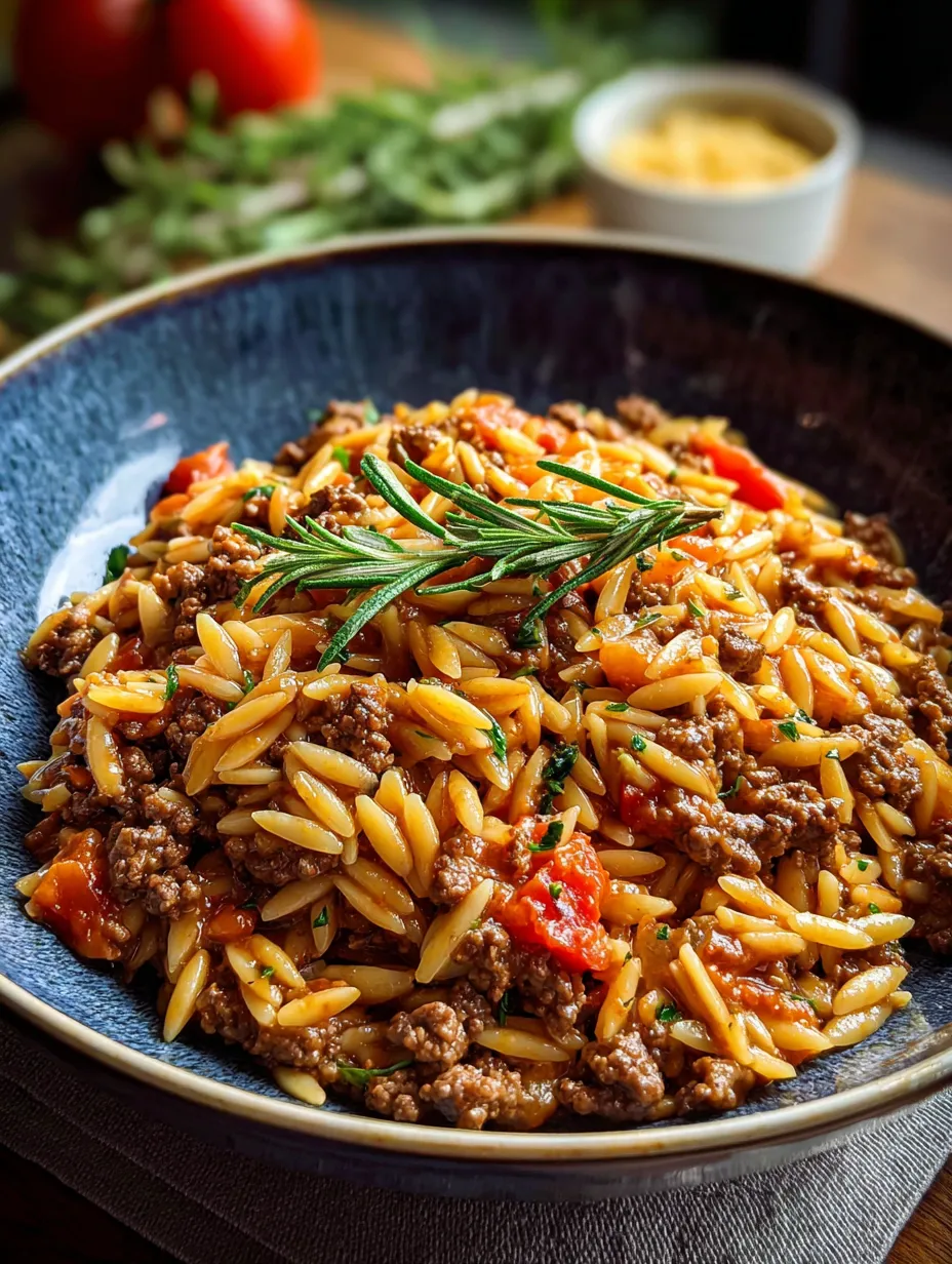 Un plato hondo con pasta, carne y verduras.