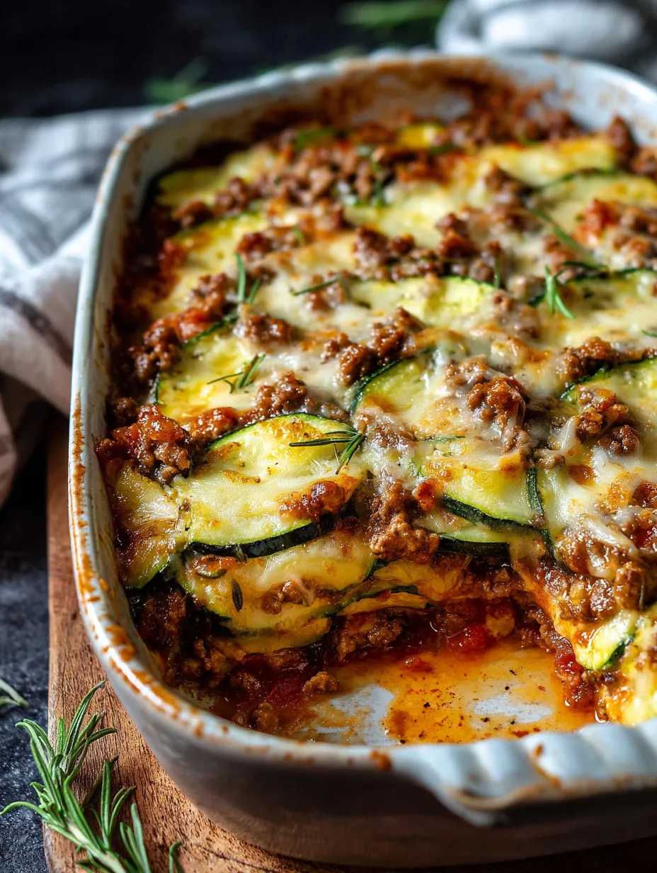 Una charola llena de comida con calabacita y carne.