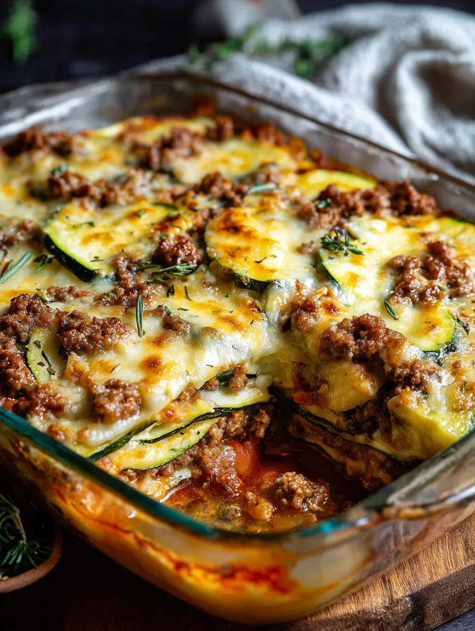 Una cazuela con carne y calabacita.