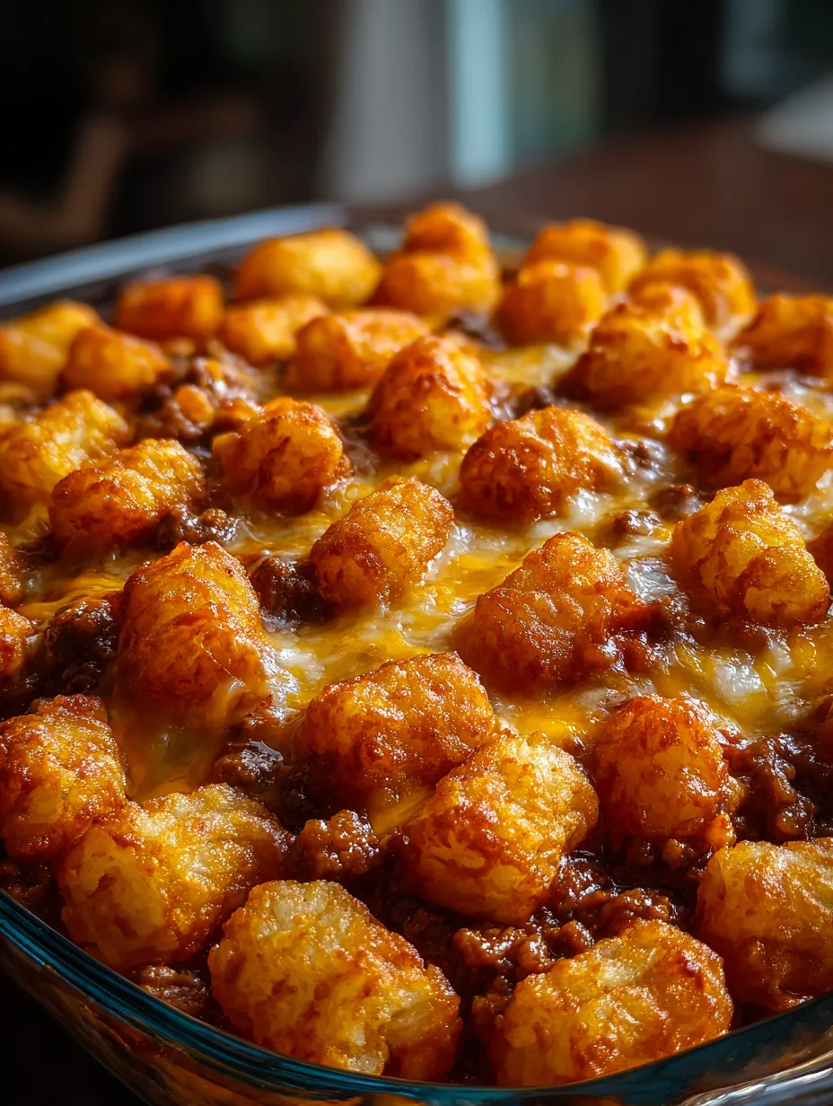 Un bol de tater tots con queso.